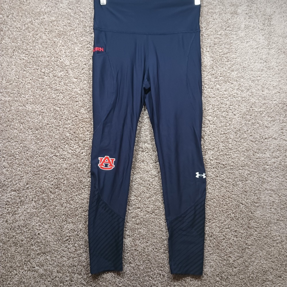 Auburn Tigers Under Armour Compression Pants Women's Navy New
